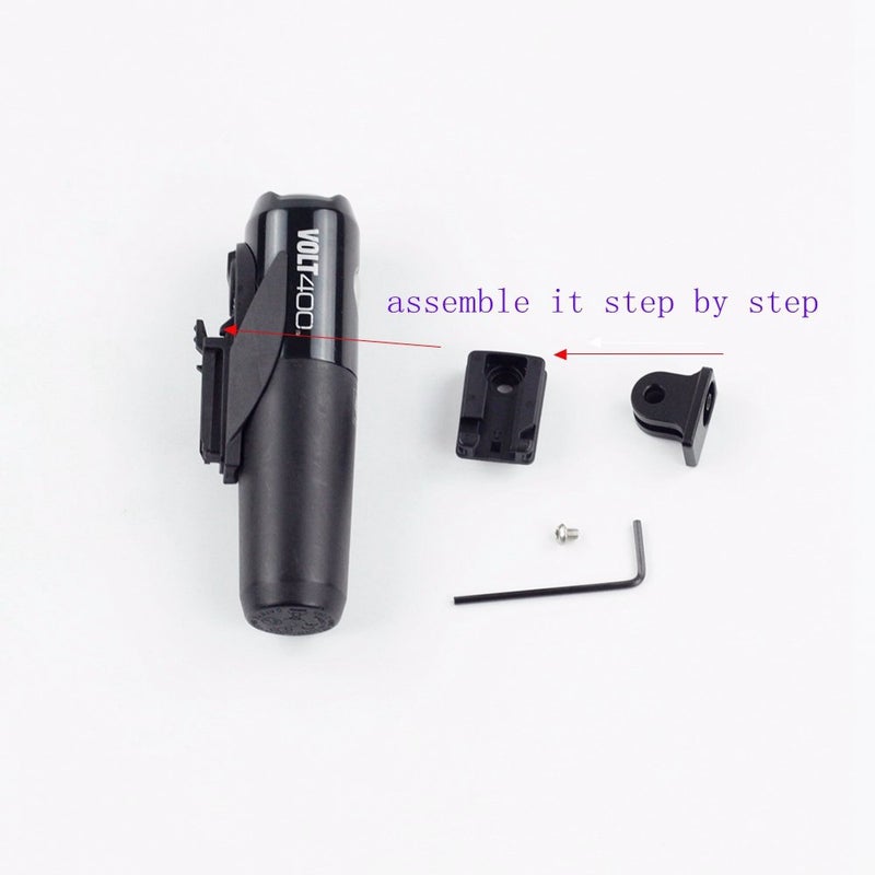 trigo Bike Alloy Flashlight Adapter for Cateye Volt Flashlight Mount Garmin GPS Bryton Computer Mount - Image 1